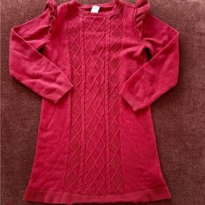 Carter's Vibrant Red Knit Sweater Dress